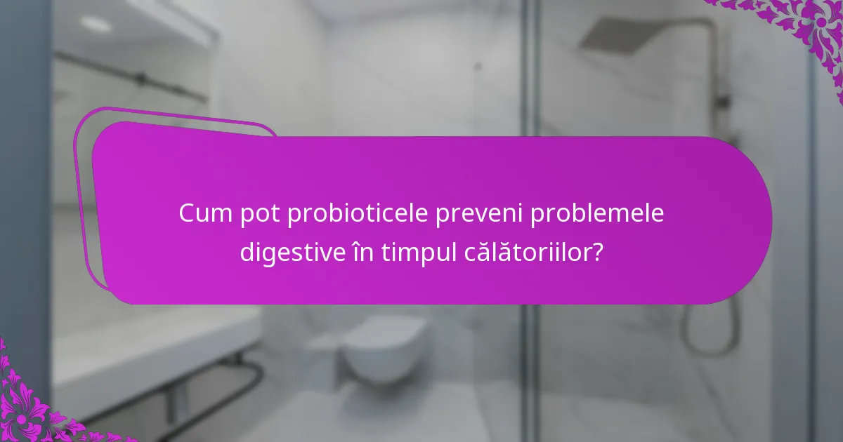 Cum pot probioticele preveni problemele digestive în timpul călătoriilor?